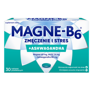 Magne-B6 Zmęczenie i Stres, 30 tabletek powlekanych - zdjęcie produktu
