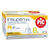 Pic Solution Insupen, igły do penów insulinowych, 30G (0,30 mm) x 8 mm, 100 sztuk - miniaturka zdjęcia produktu