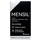 Mensil 25 mg, 8 tabletek do żucia USZKODZONE OPAKOWANIE - miniaturka zdjęcia produktu