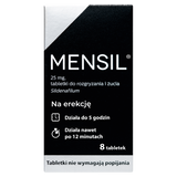 Mensil 25 mg, 8 tabletek do żucia Mensil 25 mg, 8 tabletek do żucia - miniaturka zdjęcia produktu