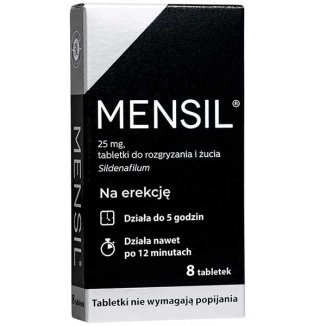 Mensil 25 mg, 8 tabletek do żucia - zdjęcie produktu