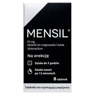 Mensil 25 mg, 8 tabletek do żucia - zdjęcie produktu