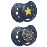 Lovi Stardust, smoczek uspokajający, silikonowy, dynamiczny, Blue, 0-3 miesiąca, 2 sztuki - miniaturka zdjęcia produktu