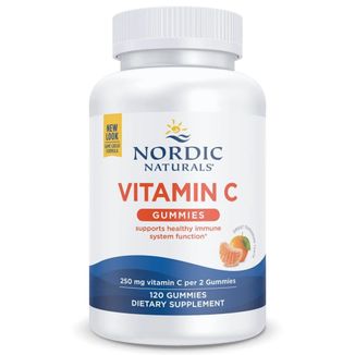 Nordic Naturals Vitamin C Gummies, żelki dla dzieci od 4 roku, smak mandarynki, 120 sztuk - zdjęcie produktu