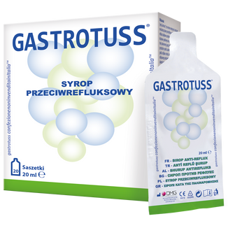 Gastrotuss, syrop przeciwrefluksowy, 20 ml x 20 saszetek - zdjęcie produktu
