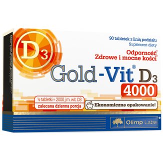 Olimp, Gold-Vit D3 4000 j.m., 90 tabletek - zdjęcie produktu