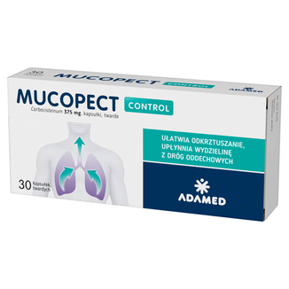 Mucopect Control 375 mg, 30 kapsułek KRÓTKA DATA - zdjęcie produktu