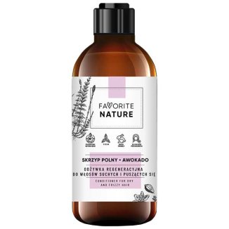 Favorite Nature, odżywka regeneracyjna do włosów suchych i puszących się, skrzyp polny + awokado, 250 ml - zdjęcie produktu