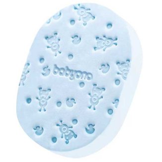 BabyOno, delikatna gąbka do kąpieli dla niemowląt, 063/03, niebieska, 1 sztuka - zdjęcie produktu