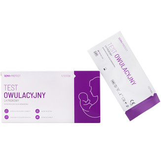 SEMA Protect, test owulacyjny LH paskowy, czuły 25 mIU/ml, 5 sztuk - zdjęcie produktu
