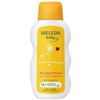 Weleda Calendula, emulsja do ciała dla niemowląt i dzieci, z nagietkiem lekarskim, 200 ml Weleda Calendula, emulsja do ciała dla niemowląt i dzieci, z nagietkiem lekarskim, 200 ml - zdjęcie produktu