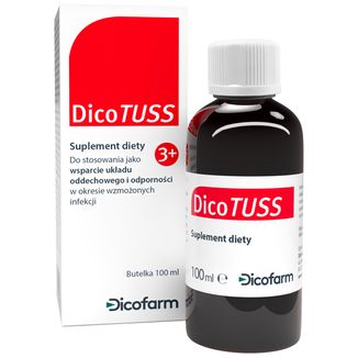 DicoTuss, syrop na kaszel, powyżej 3 lat, 100 ml - zdjęcie produktu