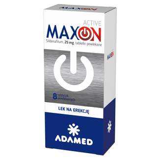 Maxon Active 25 mg, 8 tabletek powlekanych USZKODZONE OPAKOWANIE - zdjęcie produktu