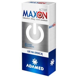 Maxon Active 25 mg, 8 tabletek powlekanych - zdjęcie produktu