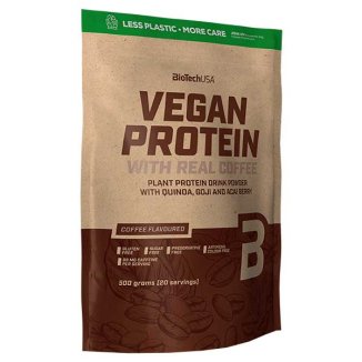 BioTechUSA Vegan Protein, smak kawy, 500 g - zdjęcie produktu