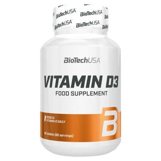 BioTechUSA Vitamin D3, 60 tabletek - zdjęcie produktu