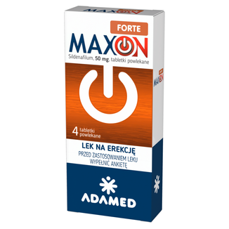 Maxon Forte 50 mg, 4 tabletki powlekane USZKODZONE OPAKOWANIE - zdjęcie produktu