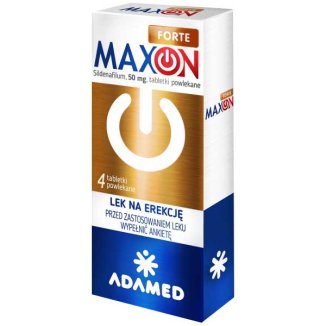 Maxon Forte 50 mg, 4 tabletki powlekane - zdjęcie produktu