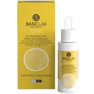 BasicLab Esteticus, antyoksydacyjne serum regenerujące z witaminą C 6%, odżywienie i wygładzenie, 30 ml - zdjęcie produktu