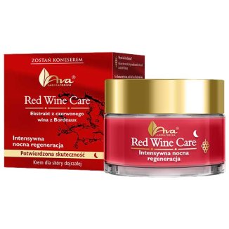 Ava Red Wine Care, krem do twarzy na noc, Intensywna nocna regeneracja, 50 ml - zdjęcie produktu