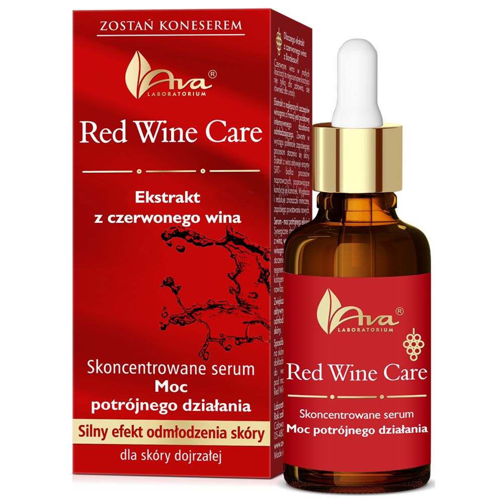 Nieznana Ava Red Wine Care, konzentriert Gesichtsserum, 30 ml — Inhaltsstoffe und Bewertung