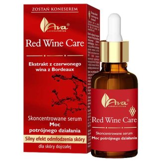 Ava Red Wine Care, skoncentrowane serum do twarzy, Moc potrójnego działania, 30 ml - zdjęcie produktu