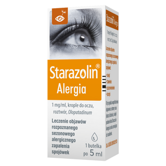 Starazolin Alergia, 1 mg/ml, krople do oczu, 5 ml  - zdjęcie produktu