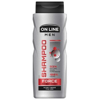 On Line Men Force, szampon dla mężczyzn, włosy cienkie, żeń-szeń, 400 ml - zdjęcie produktu