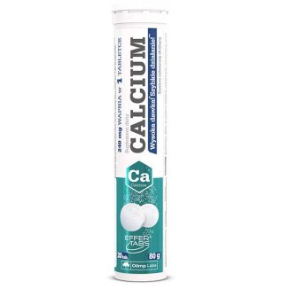 Olimp Calcium, smak cytrynowy, 20 tabletek musujących - zdjęcie produktu