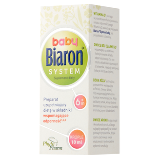 Biaron System Baby 6m+, krople dla dzieci powyżej 6 miesiąca, 10 ml - zdjęcie produktu