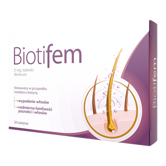 Biotifem 5 mg, 30 tabletek KRÓTKA DATA - zdjęcie produktu