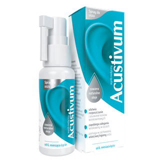 Acustivum, spray do higieny uszu, dla dzieci od 6 miesiąca i dorosłych, 20 ml - zdjęcie produktu