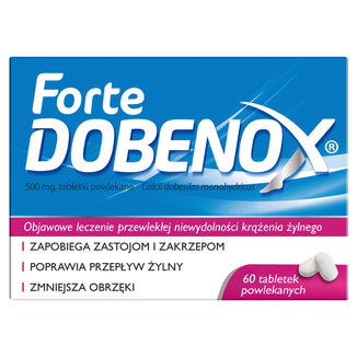 Dobenox Forte 500 mg, 60 tabletek powlekanych USZKODZONE OPAKOWANIE - zdjęcie produktu
