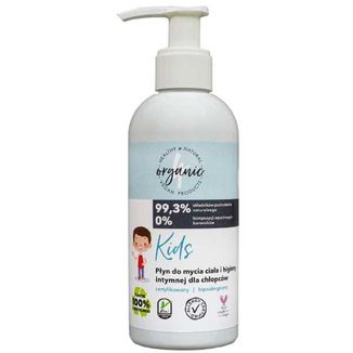4organic Kids, płyn do mycia ciała i higieny intymnej dla chłopców, 200 ml - zdjęcie produktu