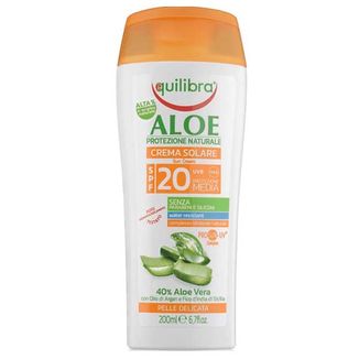 Equilibra Aloe, krem przeciwsłoneczny, aloesowy, SPF 20, 200 ml - zdjęcie produktu