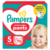 Pampers Pants, pieluchomajtki, rozmiar 5, 12-17 kg, 96 sztuk - miniaturka zdjęcia produktu