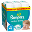 Pampers Active Baby, pieluchy rozmiar 4, 9-14 kg, 180 sztuk USZKODZONE OPAKOWANIE - miniaturka  zdjęcia produktu