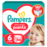 Pampers Active Baby Pants 6 (14-19 kg), pieluchomajtki, 84 sztuki - miniaturka zdjęcia produktu