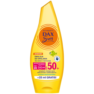 DAX Sun, emulsja do opalania dla niemowląt i dzieci, SPF 50+, 175 ml - zdjęcie produktu
