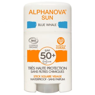 Alphanova Sun, krem do twarzy, sztyft, SPF 50+, Blue Whale, 12 g - zdjęcie produktu
