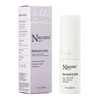 Nacomi Next Level, serum z retinolem 0,25%, 30 ml USZKODZONE OPAKOWANIE - zdjęcie produktu