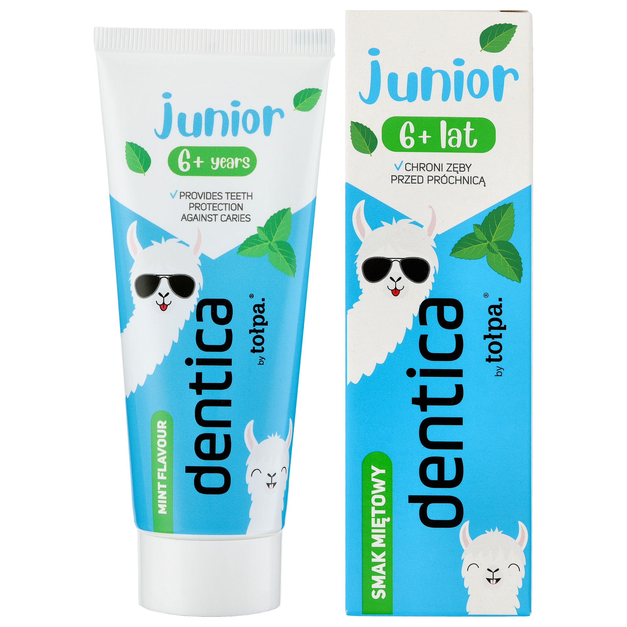 Dentica Dentica Junior, pasta do zębów dla dzieci od 6 lat, smak miętowy, 50 ml