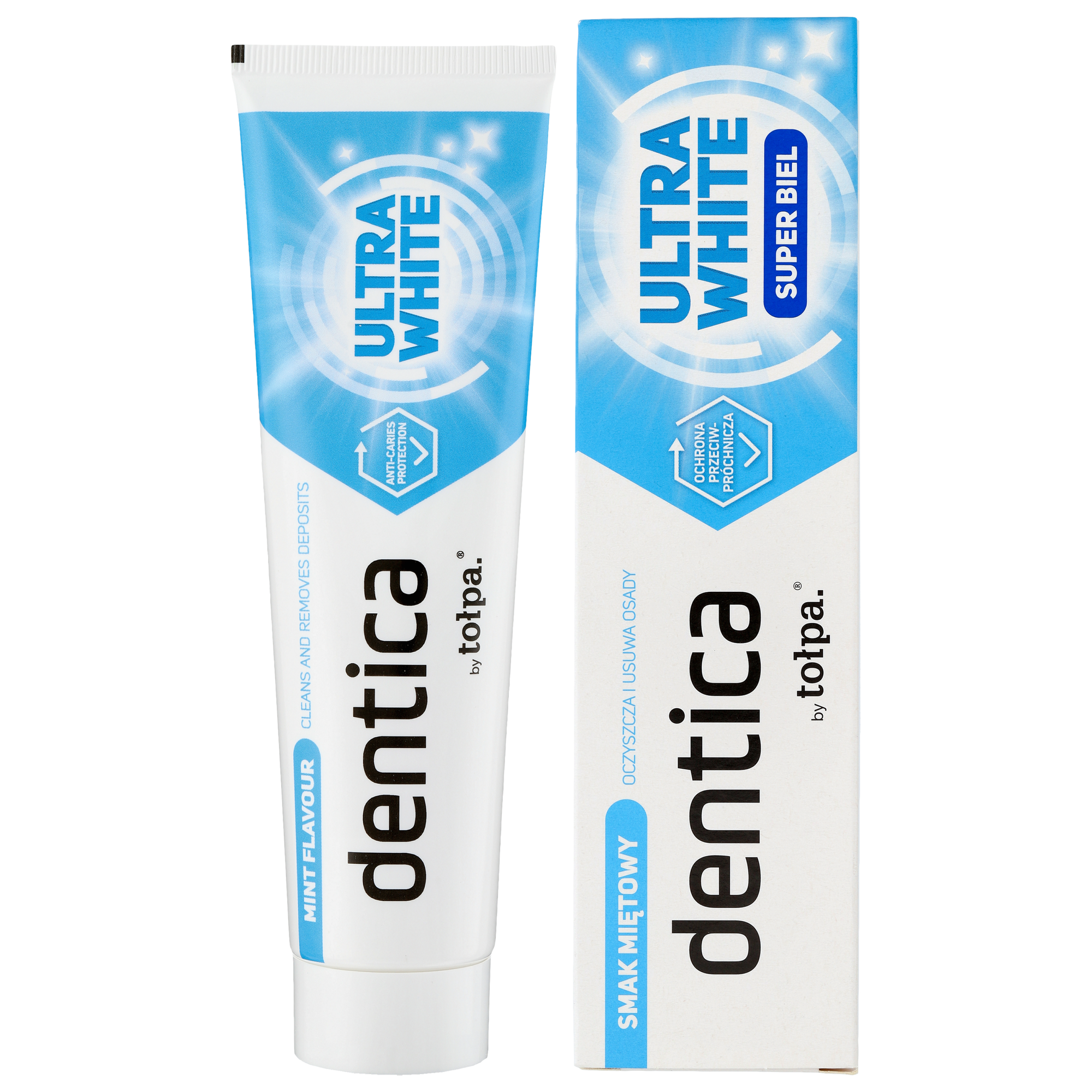 Dentica Dentica, Zahnpasta, Geschmack Minze, Ultra White, 100 ml — Inhaltsstoffe und Bewertung