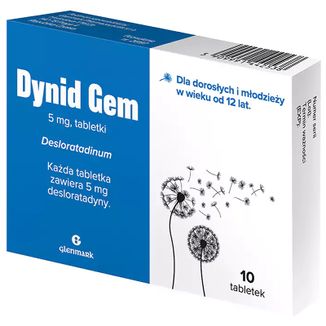 Dynid Gem 5 mg, 10 tabletek KRÓTKA DATA Dynid Gem 5 mg, 10 tabletek KRÓTKA DATA - zdjęcie produktu