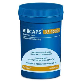 ForMeds Bicaps D3 4000, witamina D3 z lanoliny, 120 kapsułek - zdjęcie produktu
