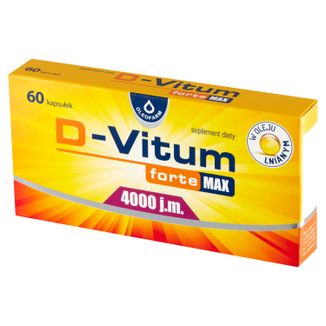D-Vitum Forte Max 4000 j.m., 60 kapsułek - zdjęcie produktu