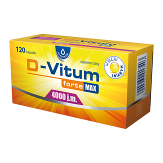 D-Vitum Forte Max 4000 j.m., 120 kapsułek - zdjęcie produktu