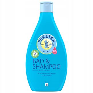 Penaten Baby Bad & Shampoo, płyn do mycia ciała i włosów od 1 miesiąca z formułą No More Tears, 400 ml - zdjęcie produktu