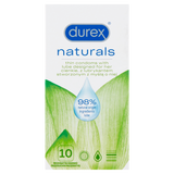 Durex Naturals, prezerwatywy z naturalnym lubrykantem, 10 sztuk - miniaturka zdjęcia produktu