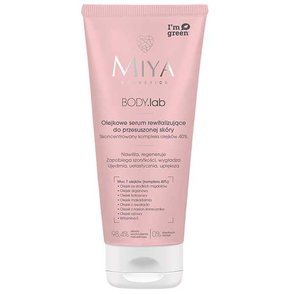 Nieznana Miya BODY.lab, olejkowe serum rewitalizujące do przesuszonej skóry, 200 ml